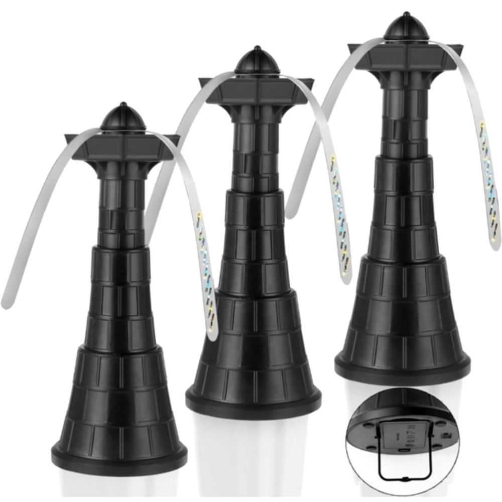 3PCS Outdoor Table Top Fly Fans